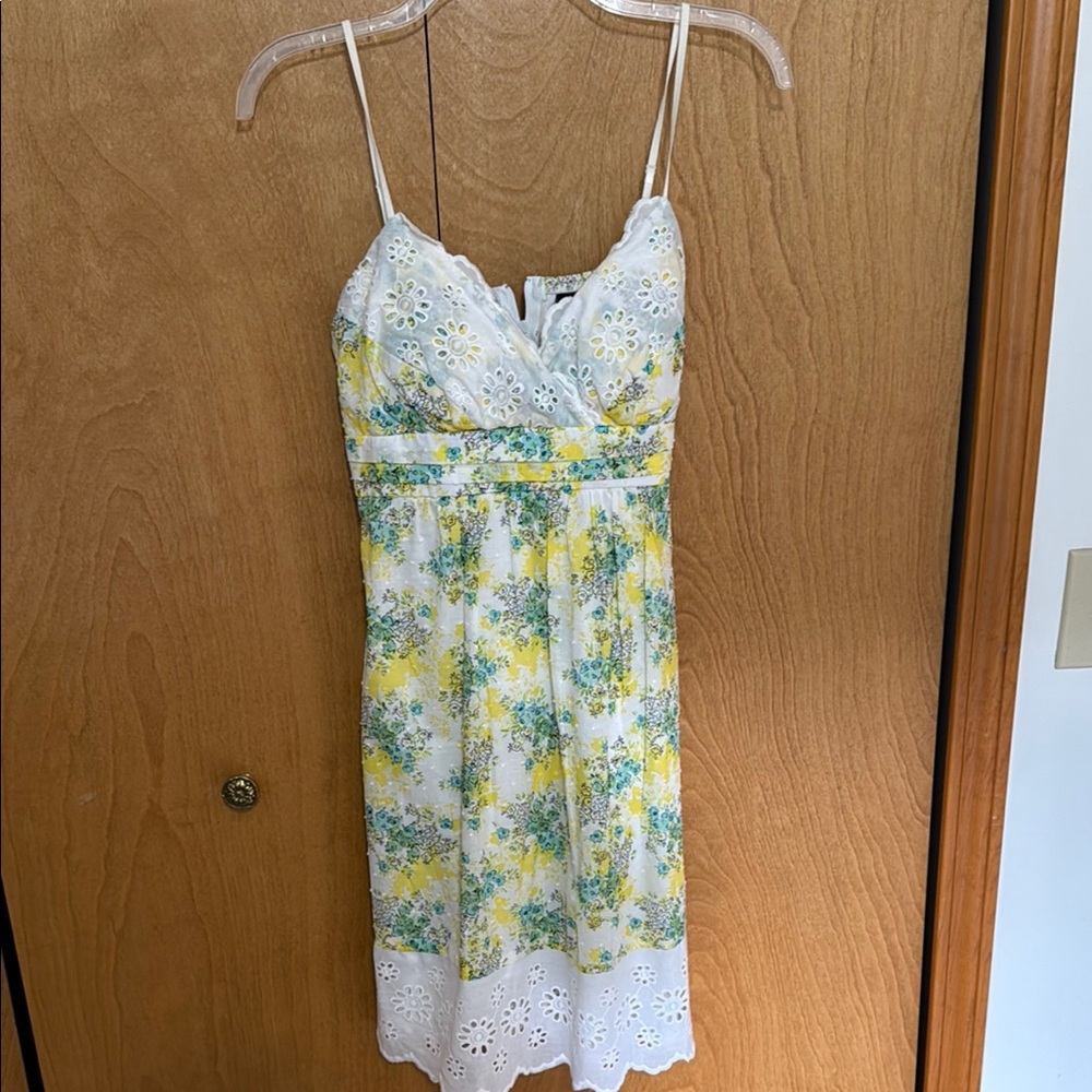 Floral Lace Trim Sundress